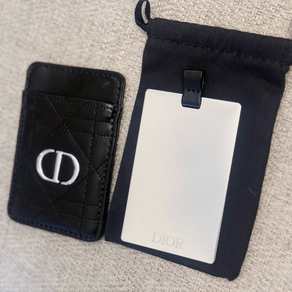 Dior Beauty Black Leather Mirror / Phone Case - Picture 6 of 6